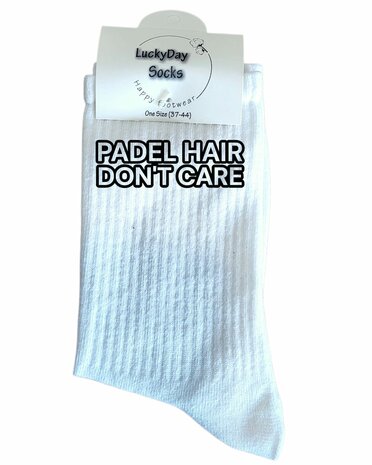 Sport sokken met tekst