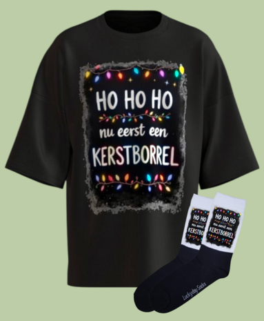 Kerst T-shirt set met sokken