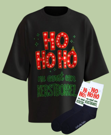 Kerst T-shirt set met sokken