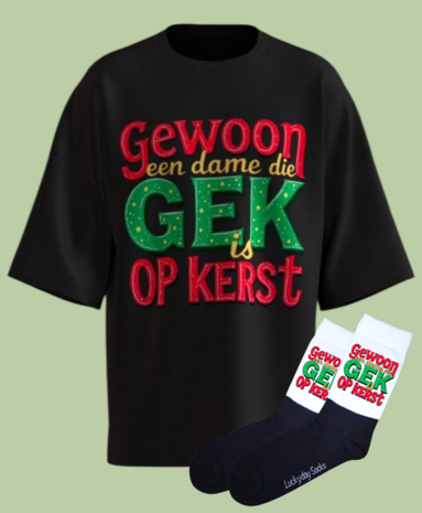 Kerst T-shirt set met sokken
