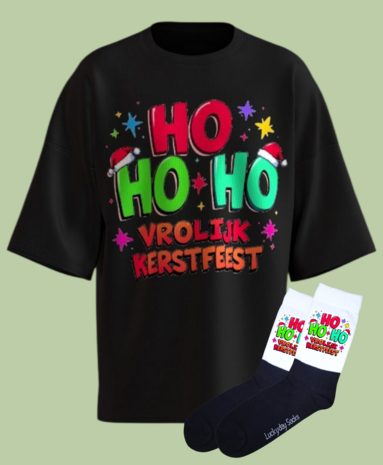 Kerst T-shirt set met sokken