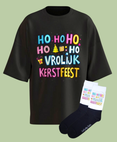Kerst T-shirt set met sokken