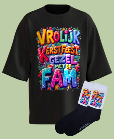 Kerst T-shirt set met sokken