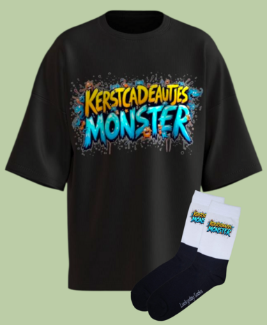 Kerst T-shirt sokken set