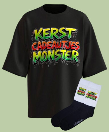 Kerst T-shirt sokken set