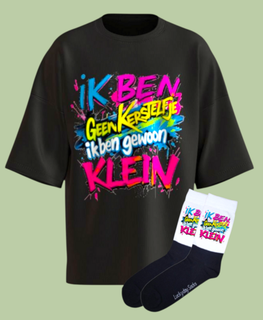 Kerst T-shirt sokken set