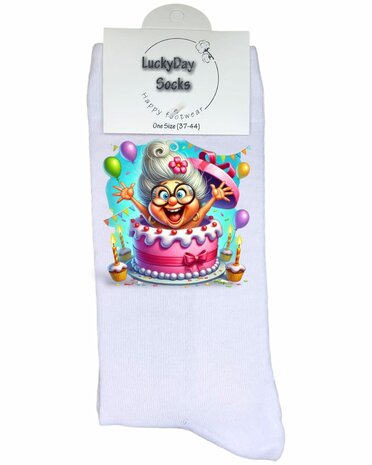 Verjaardag oma sokken