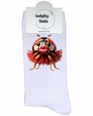 Lieveheersbeestje sokken