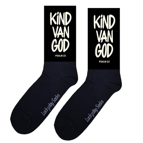 God tekst t-shirt met sokken set