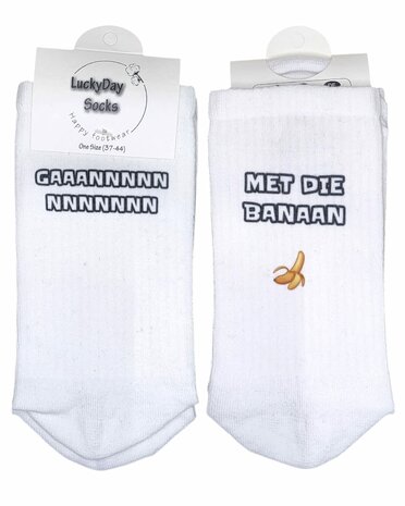 Grappige tekst t-shirt met sokken set