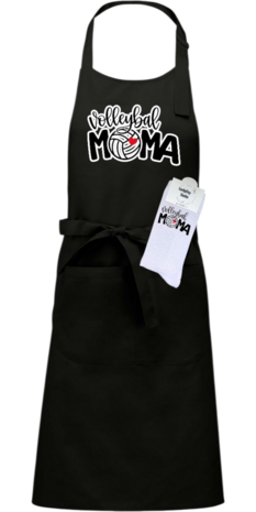 Luxe cadeau schort met sokken