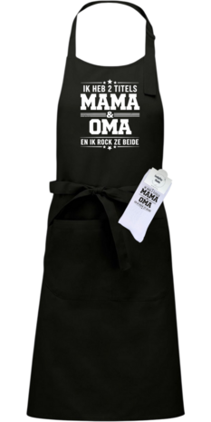 Luxe cadeau schort met sokken