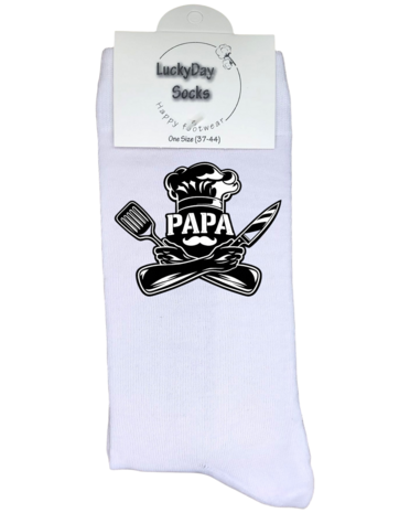 Luxe cadeau schort met sokken