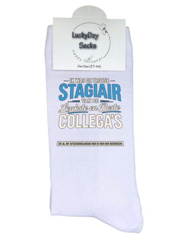 Luxe cadeau schort met sokken