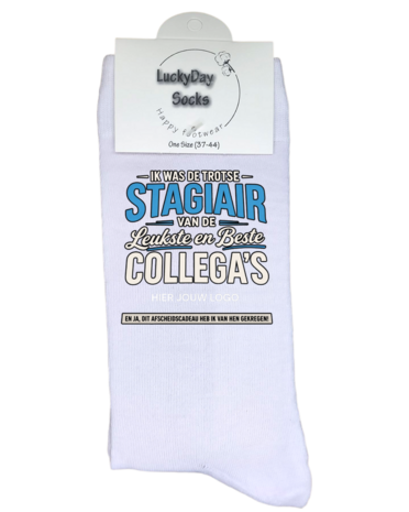 Custom Luxe cadeau schort met sokken