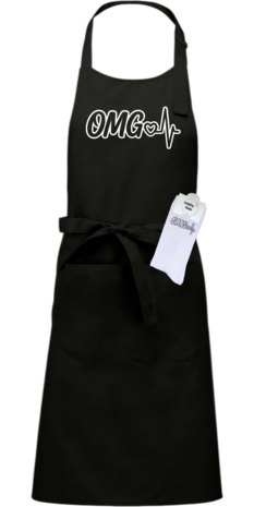 Luxe cadeau schort met sokken