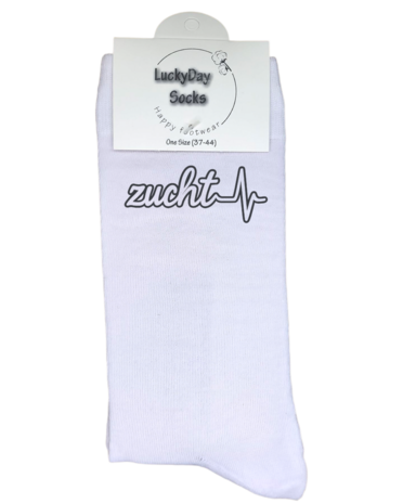 Luxe cadeau schort met sokken