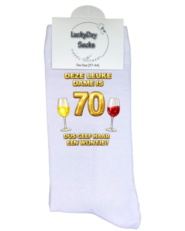 Luxe cadeau schort met sokken