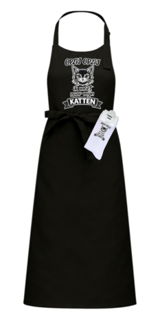 Luxe cadeau schort met sokken