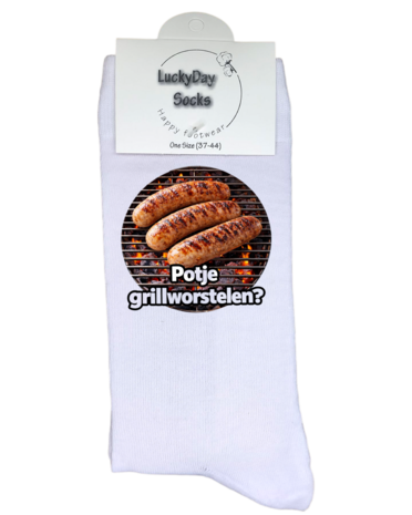 Luxe cadeau schort met sokken