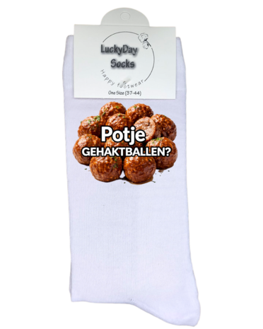 Luxe cadeau schort met sokken