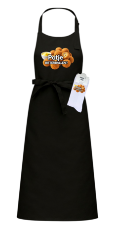 Luxe cadeau schort met sokken