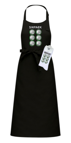 Luxe cadeau schort met sokken