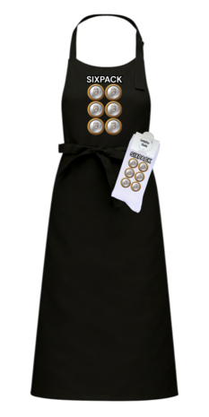 Luxe cadeau schort met sokken