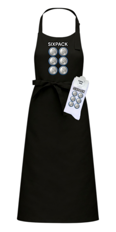 Luxe cadeau schort met sokken