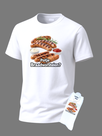  Tekst t-shirt met sokken set