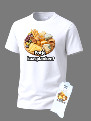  Tekst t-shirt met sokken set