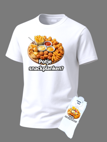  Tekst t-shirt met sokken set