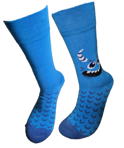 Monster blauw hoorntjes