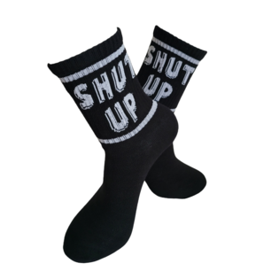 Tennis Shut up zwart