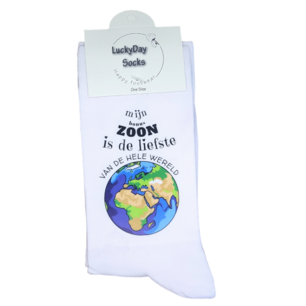 Print Mijn bonus zoon is de liefste van de hele wereld