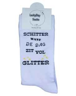 Print Schitter want de dag zit vol glitter