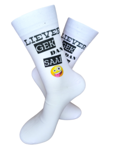 Print Liever gek dan saai