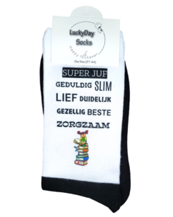 Print Super Juf (meisje) zwart