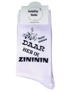 Print Muziek luisteren, Daar heb ik zininin