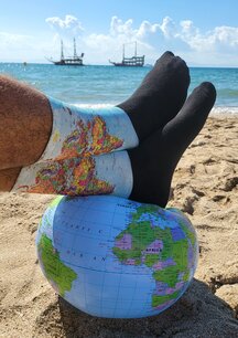 Computerprint Wereldkaart