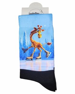 Print 016 Giraffe schaatsen