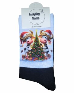 Print 008 Kerst Koetjes kerstboom