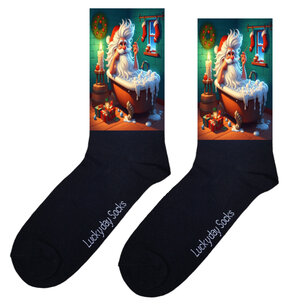 Print 009 Kerstman bad