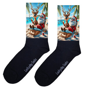 Print 010 Kerstman strand