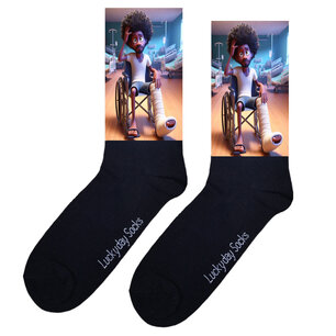 Print 060 Gebroken been man donker