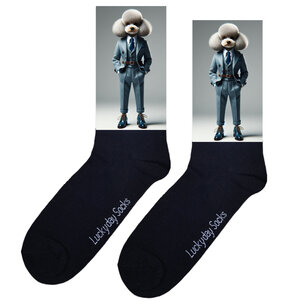 Print 098 Suit Poedel blauw