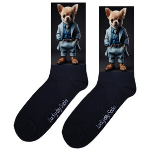 Print 088 Suit Chihuahua blauw
