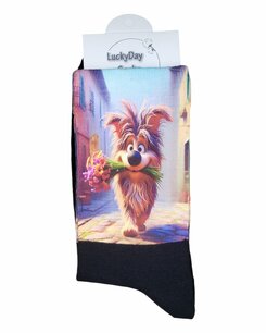 Print 039 Bloemen hond