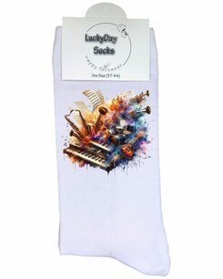 Print 209 Aquarel muziek