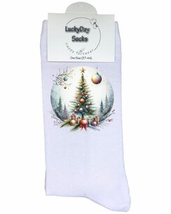 Print 226 Kerstboom sneeuw